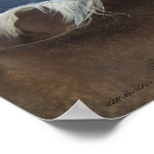Canvas — Paarden en bergen Poster (Hoek)