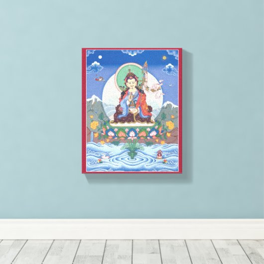 CANVAS - Padmasambhava - De Lotus Geboren Afdruk (Insitu (Houten vloer))
