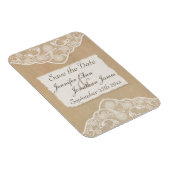 Canvas, Papier & Kant Kijk Save the Date Magneet (Rechterzijde)