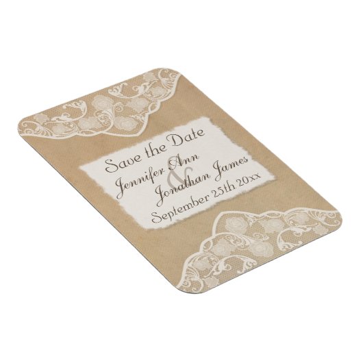  Canvas, Papier & Kant Kijk Save the Date Magneet (Rechterzijde)