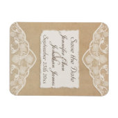 Canvas, Papier & Kant Kijk Save the Date Magneet (Horizontaal)