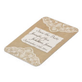 Canvas, Papier & Kant Kijk Save the Date Magneet (Linkerzijde)