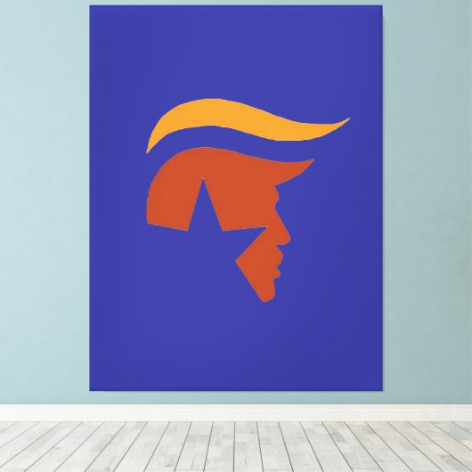 CANVAS - PATRIOTTISCH PROFIEL AFDRUK (Insitu (Houten vloer))