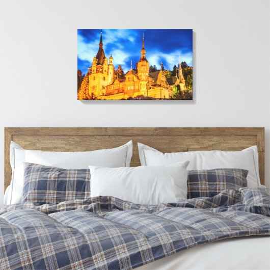 Canvas Peles castle Sinaia (Insitu (Slaapkamer))