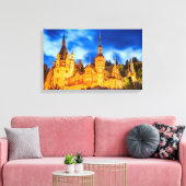 Canvas Peles castle Sinaia Afdruk (Insitu (Woonkamer))