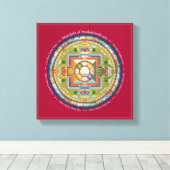 CANVAS PLEIN - Mandala van Chenrezig (Compassie) (Insitu (Houten vloer))
