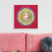 CANVAS PLEIN - Mandala van Chenrezig (Compassie) Afdruk (Insitu (Woonkamer))