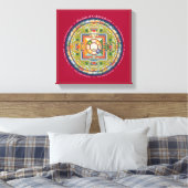 CANVAS PLEIN - Mandala van Chenrezig (Compassie) Afdruk (Insitu (Slaapkamer))