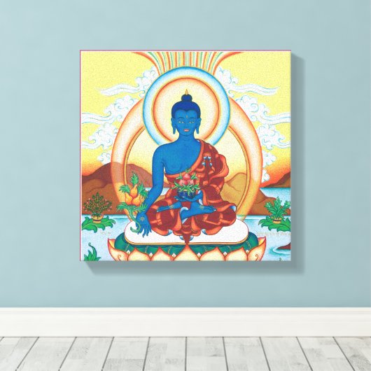 CANVAS PLEIN - Medicijn Boeddha - Healing Master (Insitu (Houten vloer))