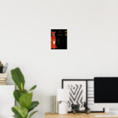 Canvas poster Red Cocktail Menu Canvas afdrukken (Thuiskantoor)