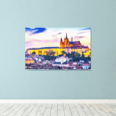 Canvas Praag Afdruk (Insitu (Houten vloer))