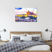 Canvas Praag Afdruk (Insitu (Slaapkamer))