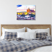 Canvas Praag Afdruk (Insitu (Slaapkamer))