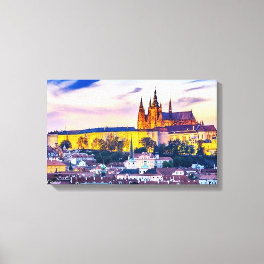 Canvas Praag Afdruk (Voorkant)