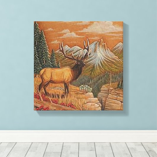 CANVAS PRINT 12X12 (Insitu (Houten vloer))