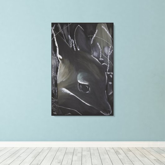 Canvas print 24x36 DEER Org. Artikel 1e versie (Insitu (Houten vloer))