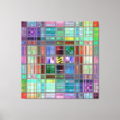 Canvas Print 40x40-inch Blue Sunrise Mosaic (Voorkant)