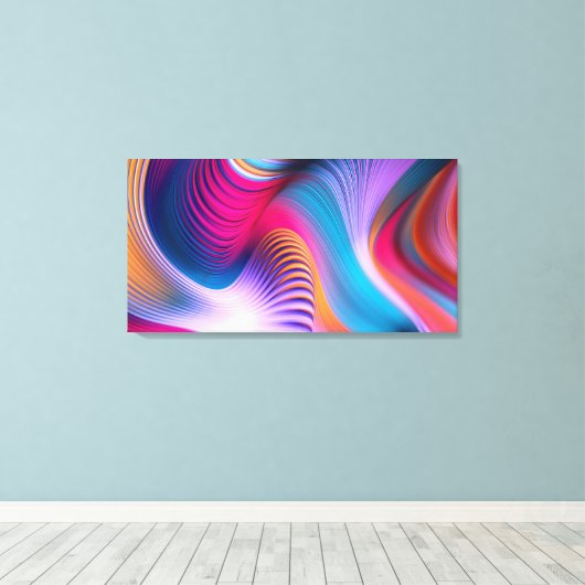 Canvas Print - Abstract-Art-Antelope-Canyon (Insitu (Houten vloer))