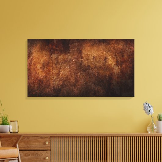 Canvas print - Abstract getextureerd roust bruin b (Insitu (Woonkamer))