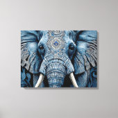 Canvas Print: African Blue Elephant (Voorkant)