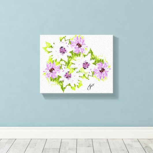 Canvas print : African Daisy (Insitu (Houten vloer))