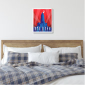 Canvas print - Art Deco Empire State Building (Insitu (Slaapkamer))