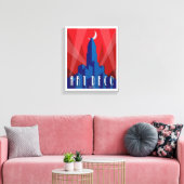Canvas print - Art Deco Empire State Building (Insitu (Woonkamer))