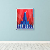 Canvas print - Art Deco Empire State Building (Insitu (Houten vloer))