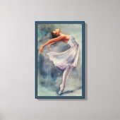 Canvas Print - Ballerina Waterverven (Voorkant)