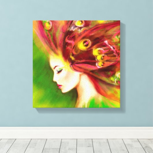 Canvas print Beauful Spring-vlinder (Insitu (Houten vloer))