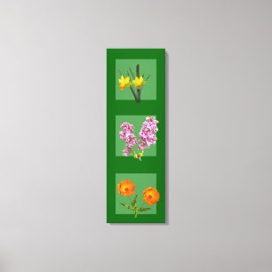 Canvas Print - Botanische Triptych