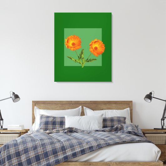 Canvas Print - Calendula (Insitu (Slaapkamer))