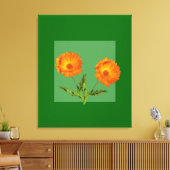 Canvas Print - Calendula (Insitu (Woonkamer))