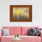 Canvas Print - California poppy (Insitu (Woonkamer))