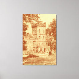 Canvas Print - 'Capernwray Hall' (Custard/Cinn.)