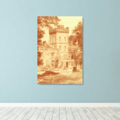 Canvas Print - 'Capernwray Hall' (Custard/Cinn.) (Insitu (Houten vloer))