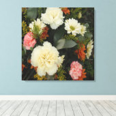 Canvas Print Carnance Bouquet (Insitu (Houten vloer))
