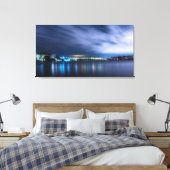 Canvas Print - Cityscape op zonsopgang (Insitu (Slaapkamer))