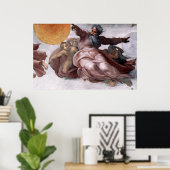 Canvas Print - Creatie van zon, maan, en Planeten (Thuiskantoor)