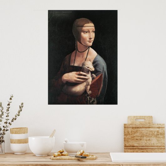 Canvas Print - Dame met een Ermine (Keuken)