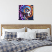 Canvas Print (Exotic Beauty) (Insitu (Slaapkamer))