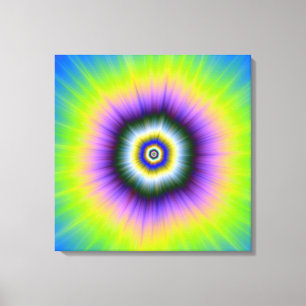 Canvas Print Explosion in Yellow and Violet