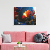 Canvas Print - Filling Hot Air ballon (Insitu (Woonkamer))
