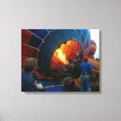 Canvas Print - Filling Hot Air ballon (Voorkant)