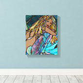 Canvas Print - Glaszeemeermin met schilfers (Insitu (Houten vloer))