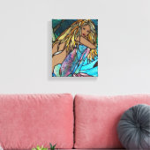 Canvas Print - Glaszeemeermin met schilfers (Insitu (Woonkamer))