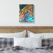 Canvas Print - Glaszeemeermin met schilfers (Insitu (Slaapkamer))