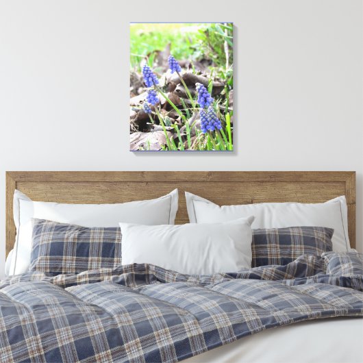 Canvas Print - Grape Hyacynth (Insitu (Slaapkamer))