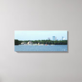 Canvas Print: Lake Harriet & Minneapolis Skyline_ (Voorkant)