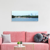 Canvas Print: Lake Harriet & Minneapolis Skyline_ (Insitu (Woonkamer))